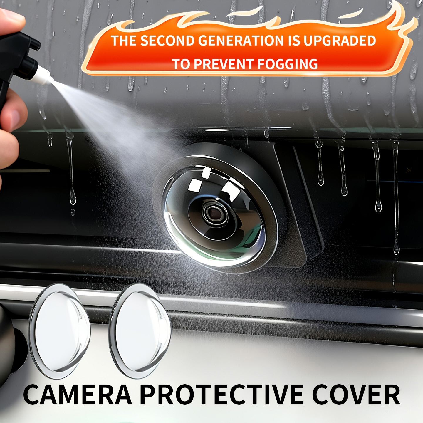 Camera Lens Protector - 2 stuks auto achteruitrijcamera lensbeschermer 360