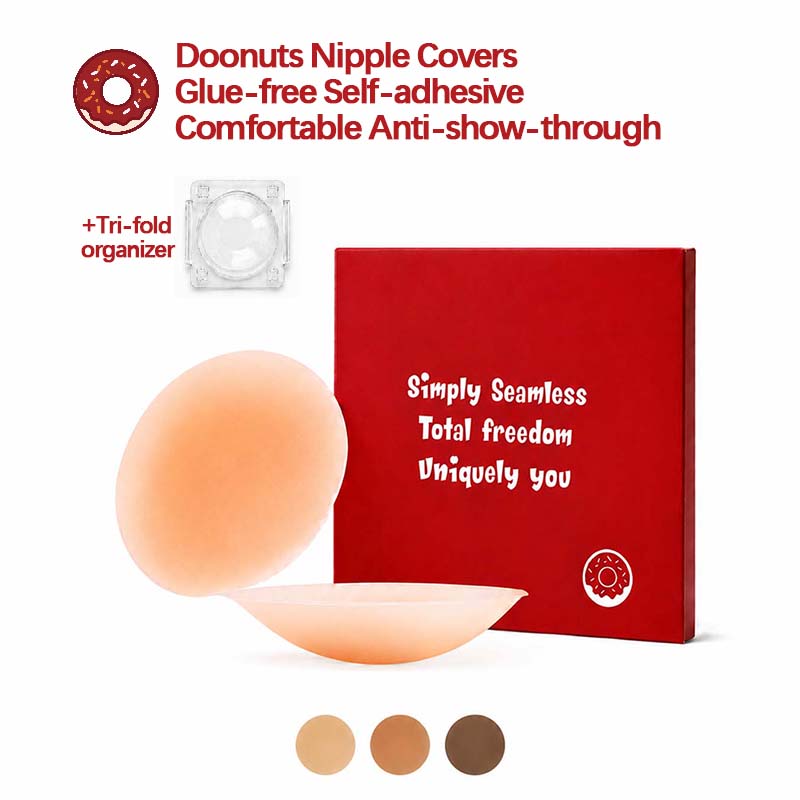 Full Cover Adhesive - DOONUTS BODY Naadloze Medische Siliconen Pasties: