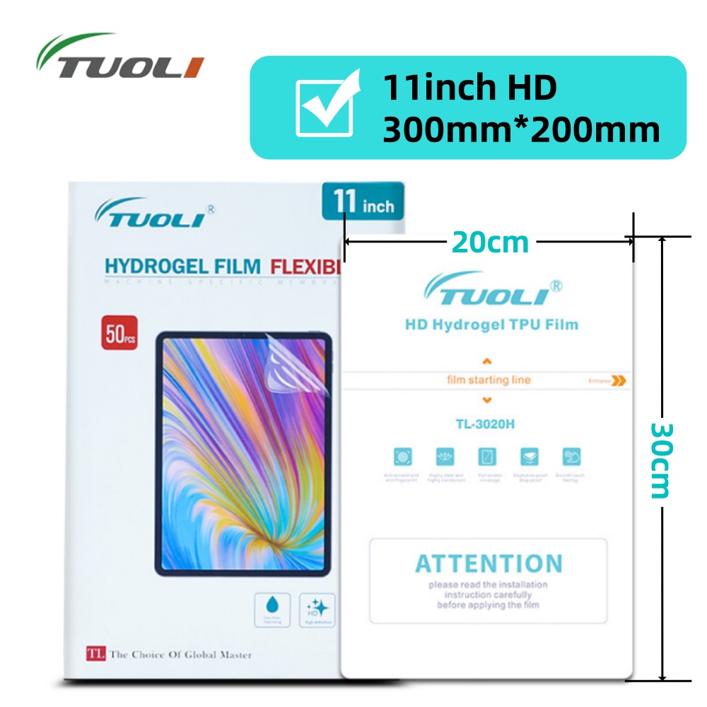 Screen Protector Cutter - TUOLI 10 stks Universele Tabletten Film