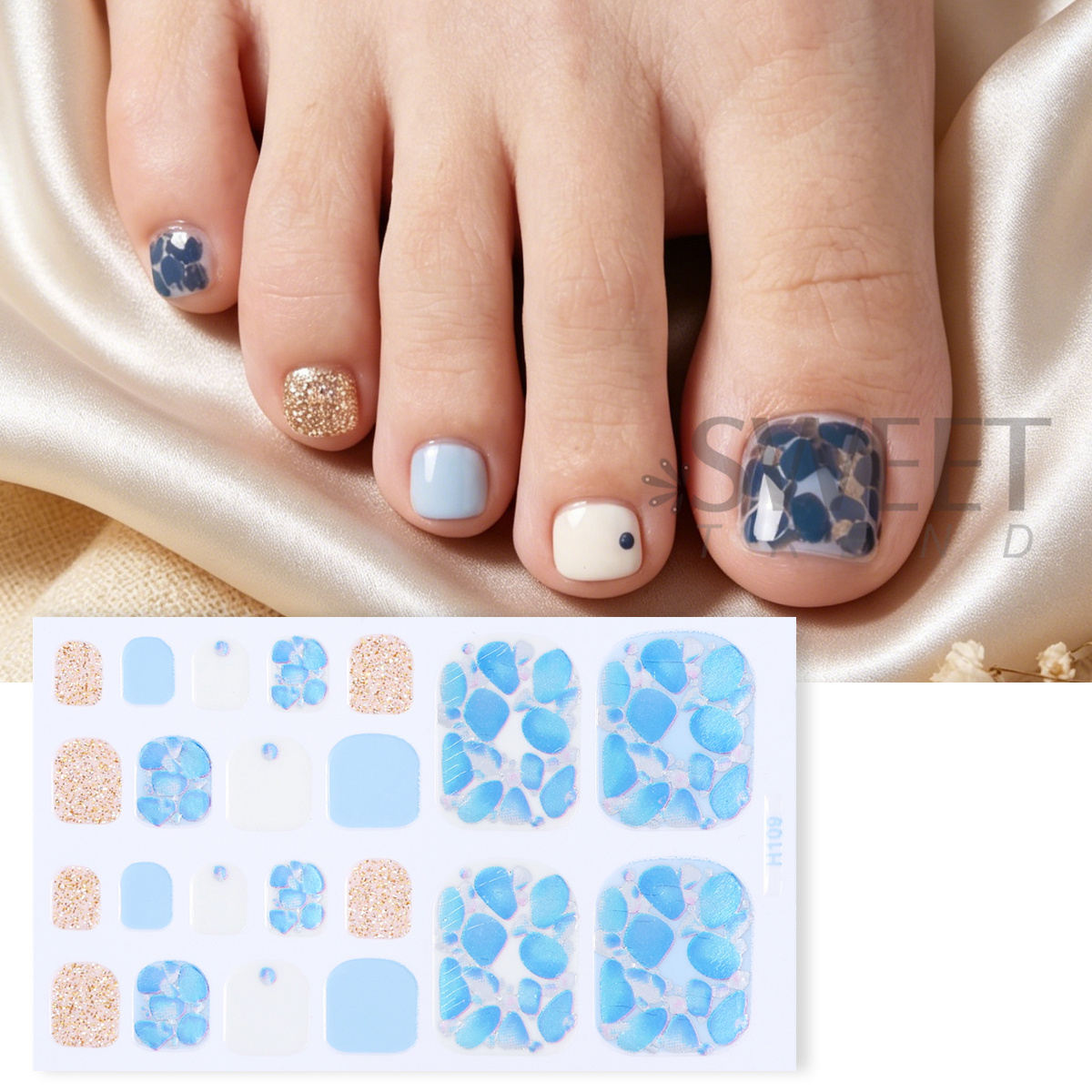 5 stks Elegant Strass Ontwerp  - Full Cover Adhesive recensie en prijs