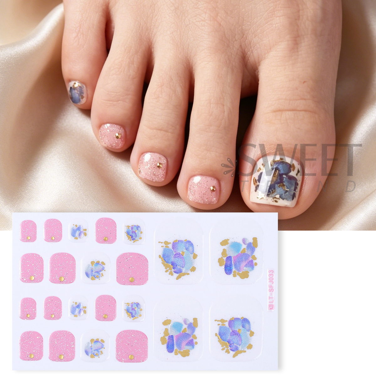 5 stks Elegant Strass Ontwerp  - Full Cover Adhesive recensie en prijs